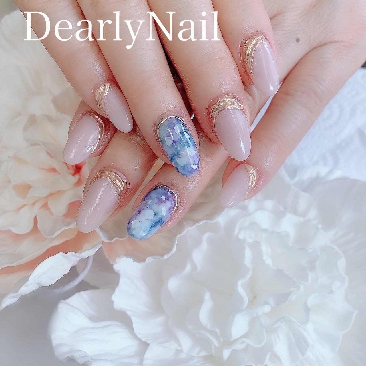 春 オールシーズン ハンド ワンカラー シェル Dearlynailのネイルデザイン No ネイルブック