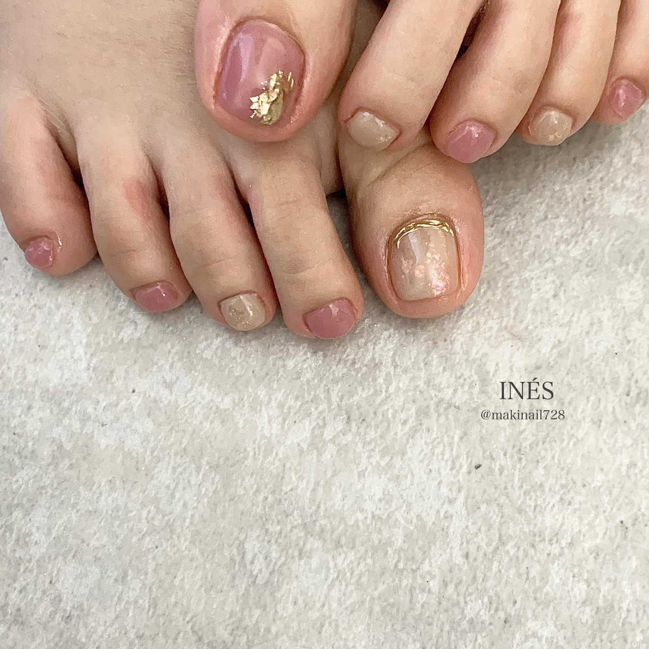 春 夏 梅雨 海 ラメ Salon De Ines Maki Kawamuraのネイルデザイン No ネイルブック