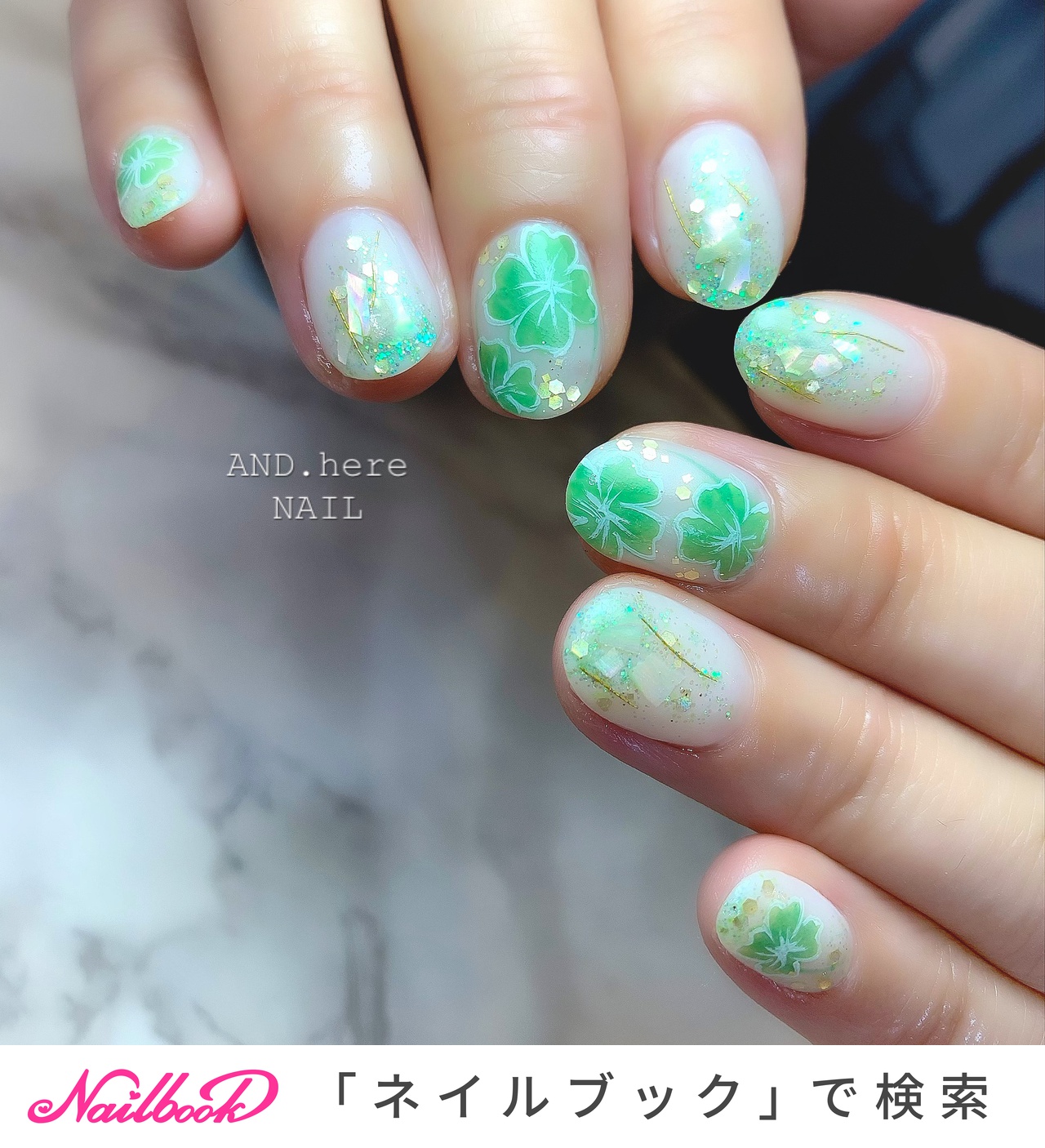 四つ葉のネイルデザイン ネイルブック