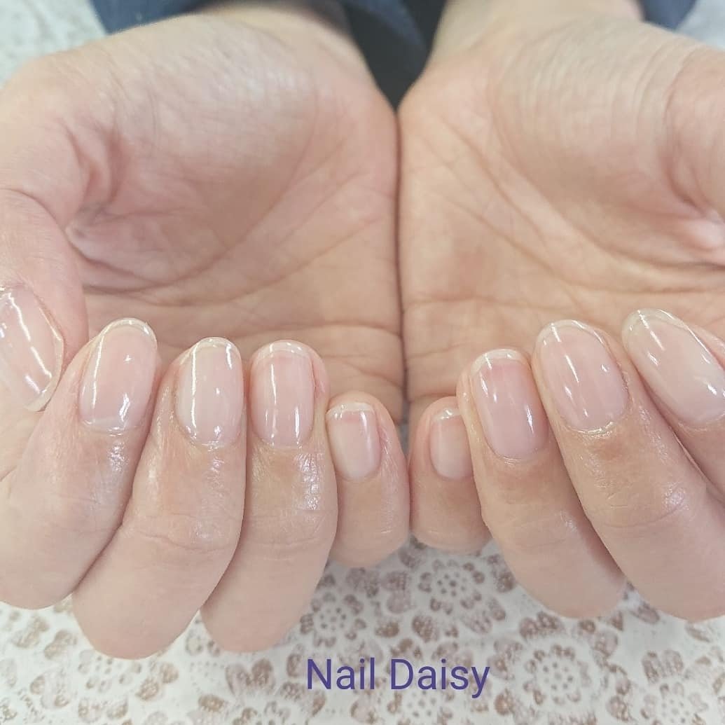 オールシーズン ハンド シンプル ショート クリア Naildaisyのネイルデザイン No ネイルブック