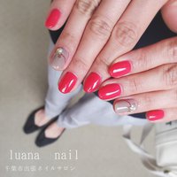 レッド 赤 かっこいいのネイルデザイン ネイルブック