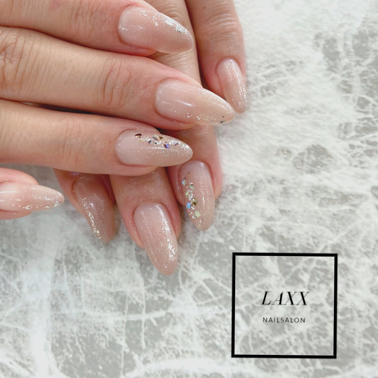 ハンド シンプル ミディアム ピンク ジェル Laxxnailsalon千葉ニュータウン店のネイルデザイン No ネイルブック