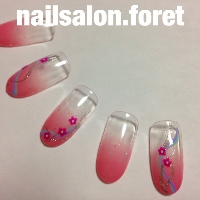 成人式 ハンド グラデーション ピンク ジェル Nailsalon Foretのネイルデザイン No ネイルブック