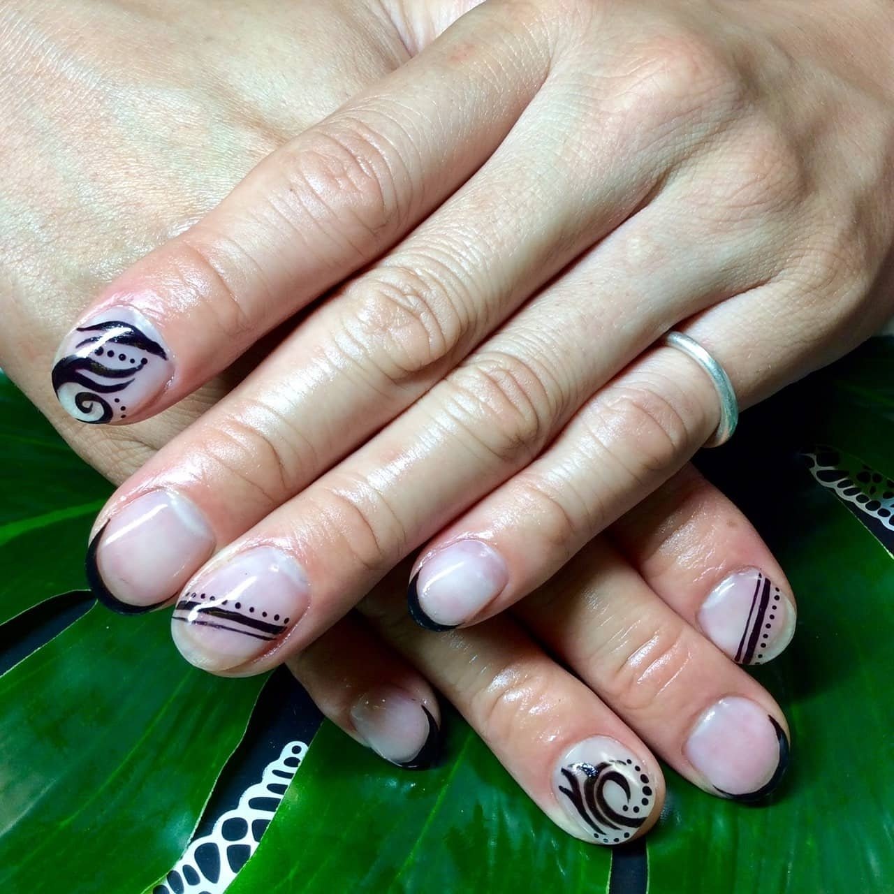 クリンクリン　エアジェル ハンド/クリア/ブラック/ジェルネイル/お客様 - twig0312の