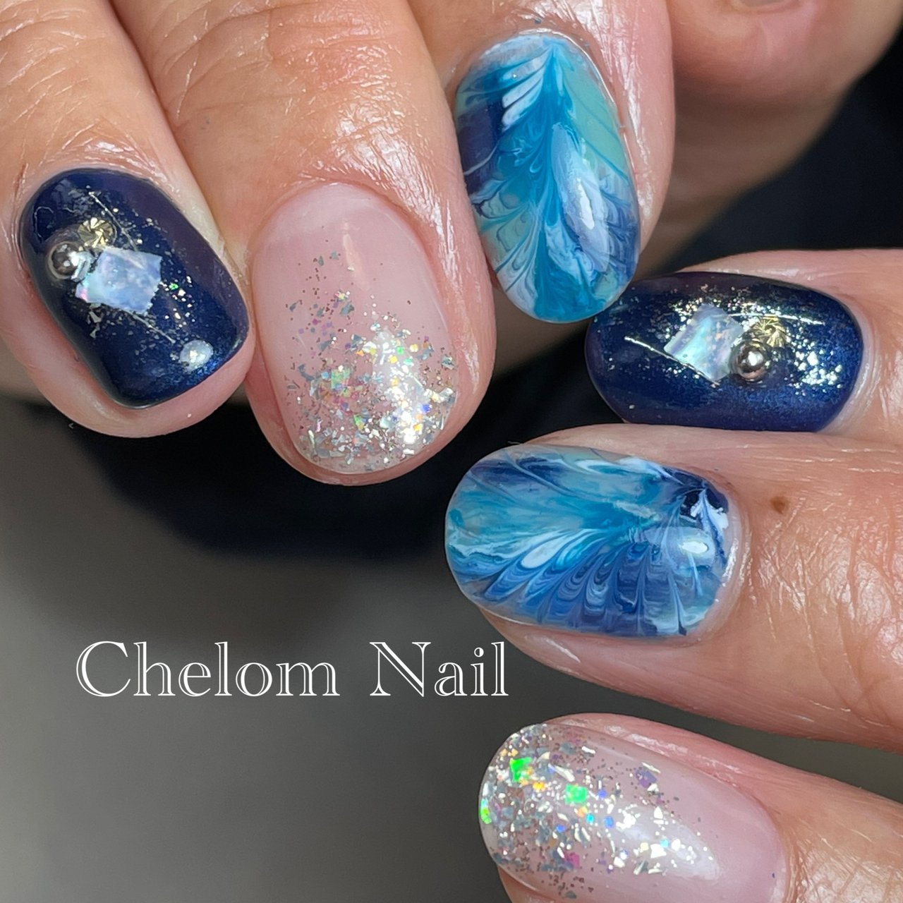 夏 オールシーズン 成人式 梅雨 ハンド Chelomnail シェロムネイル のネイルデザイン No ネイルブック