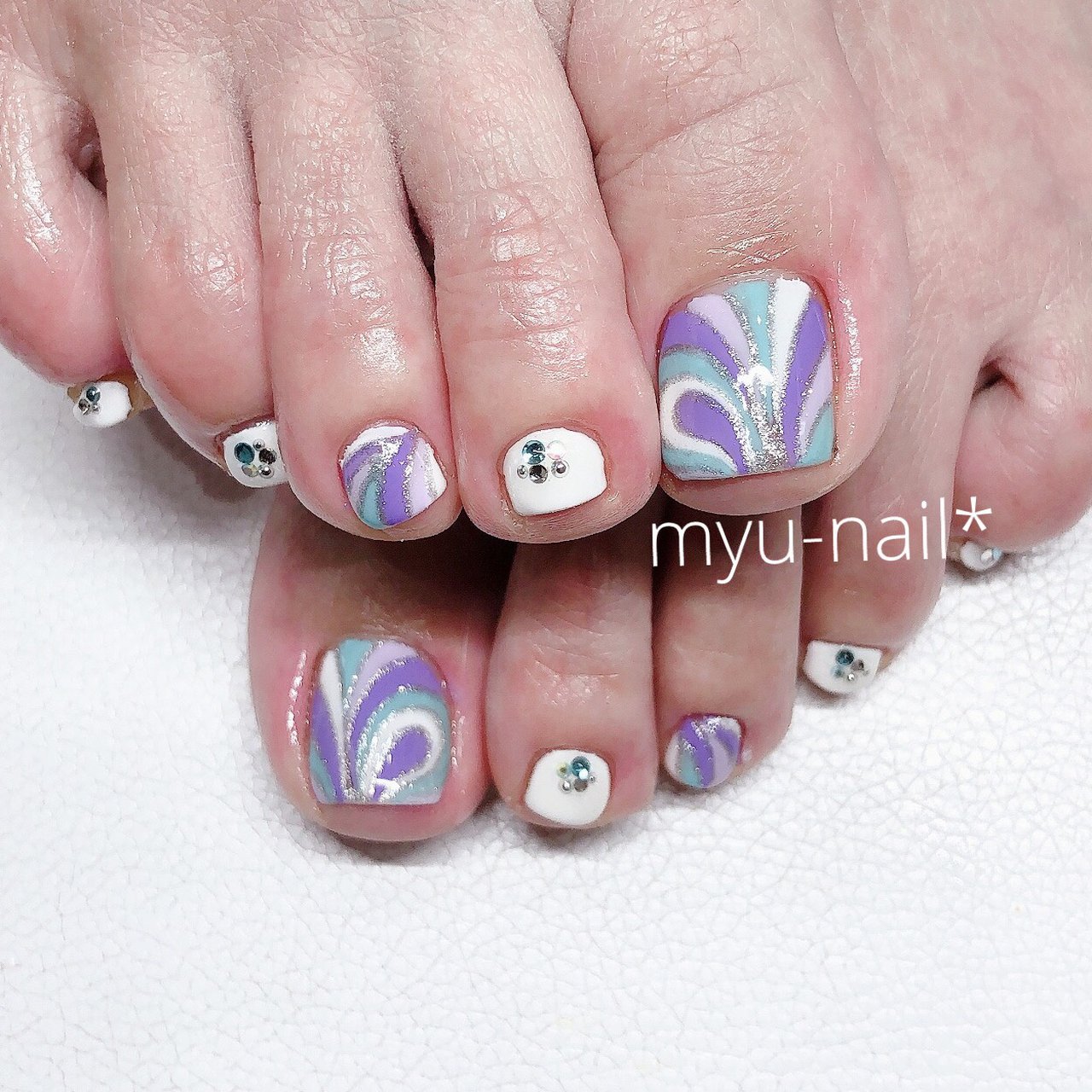 春 夏 リゾート パーティー フット Private Salon Myu Nailのネイルデザイン No ネイルブック