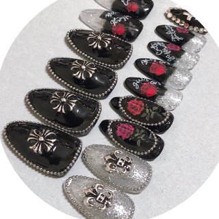 ロック系ネイルのネイルデザイン ネイルブック