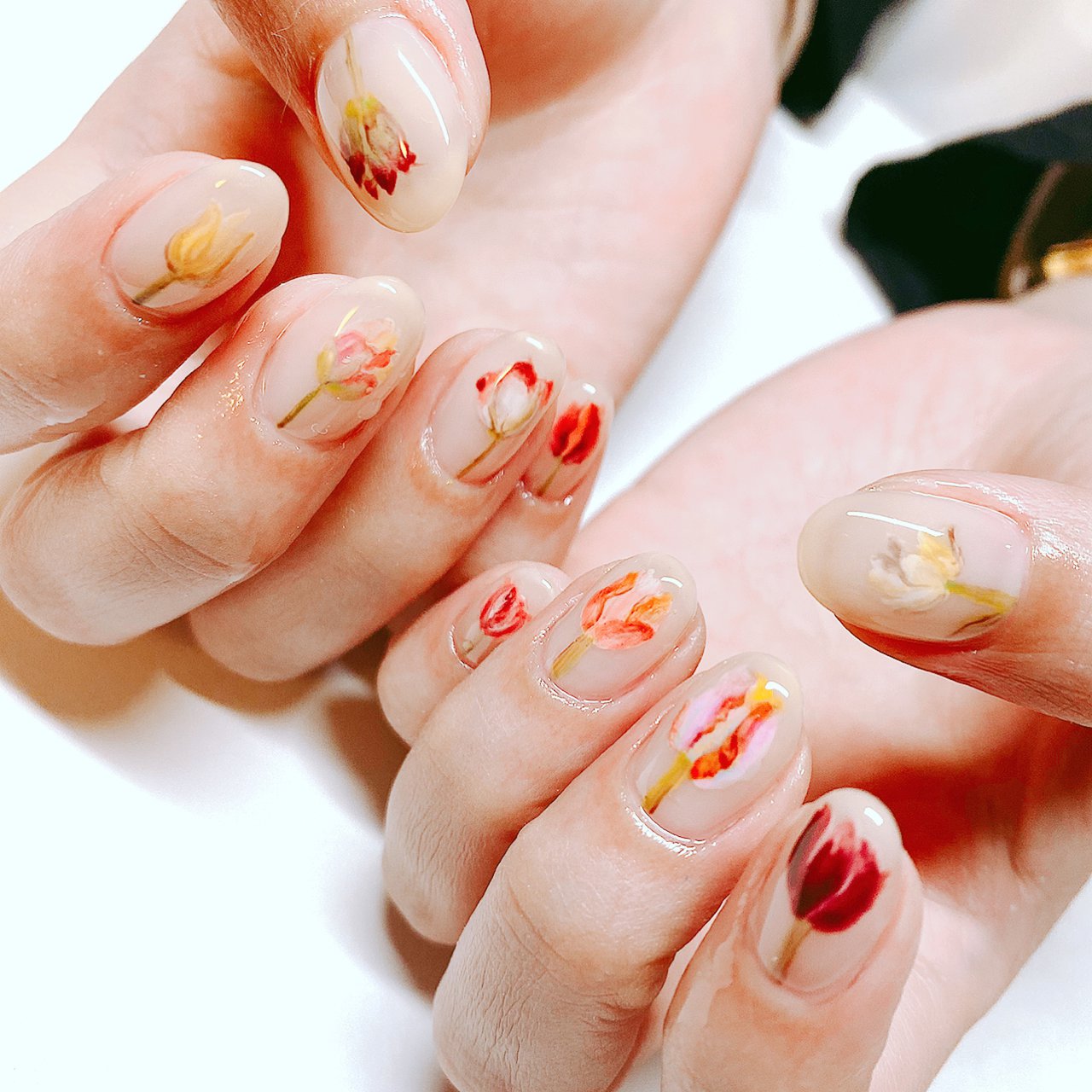 春 夏 卒業式 入学式 ハンド Uno Nailのネイルデザイン No ネイルブック