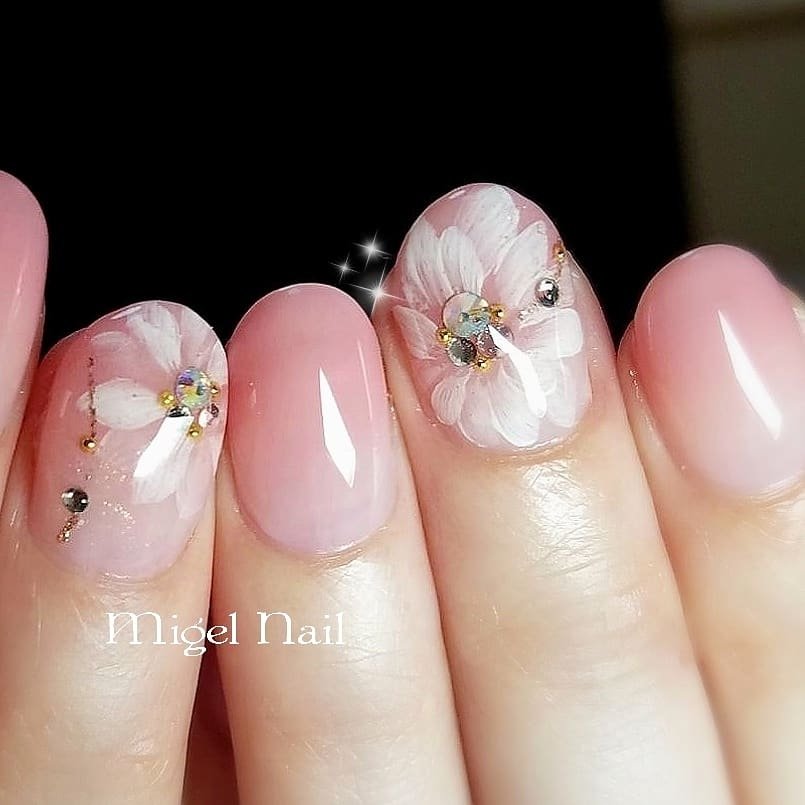 リゾート オフィス ブライダル パーティー ハンド Migel Nailのネイルデザイン No 632 ネイルブック