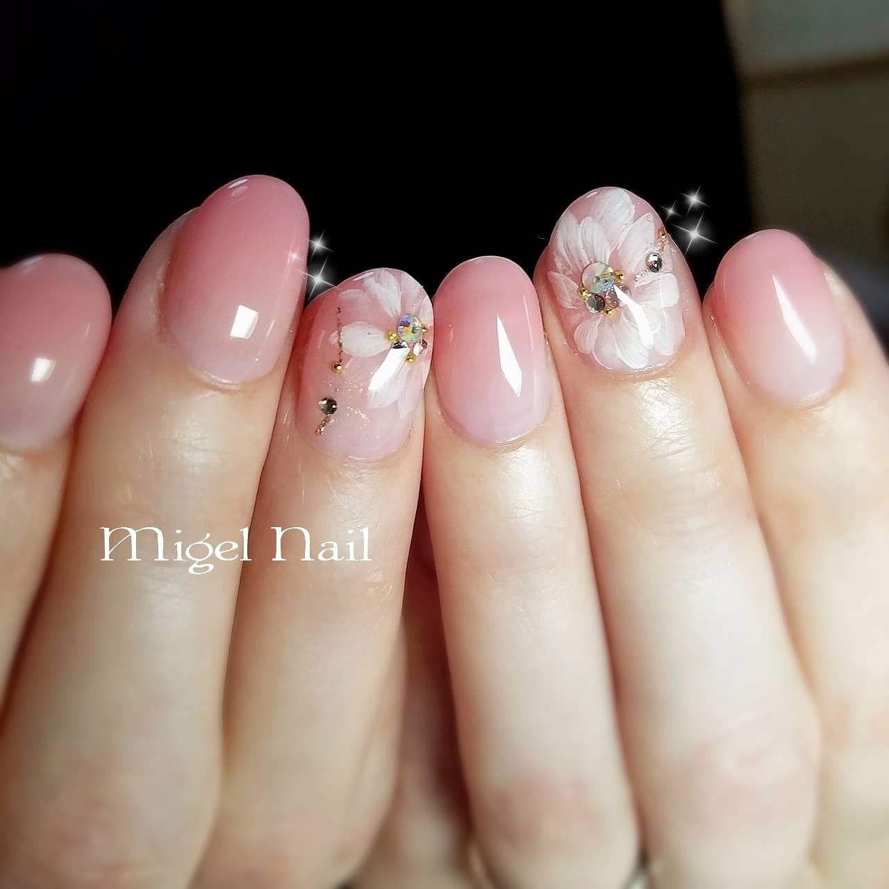 リゾート オフィス ブライダル パーティー ハンド Migel Nailのネイルデザイン No 632 ネイルブック