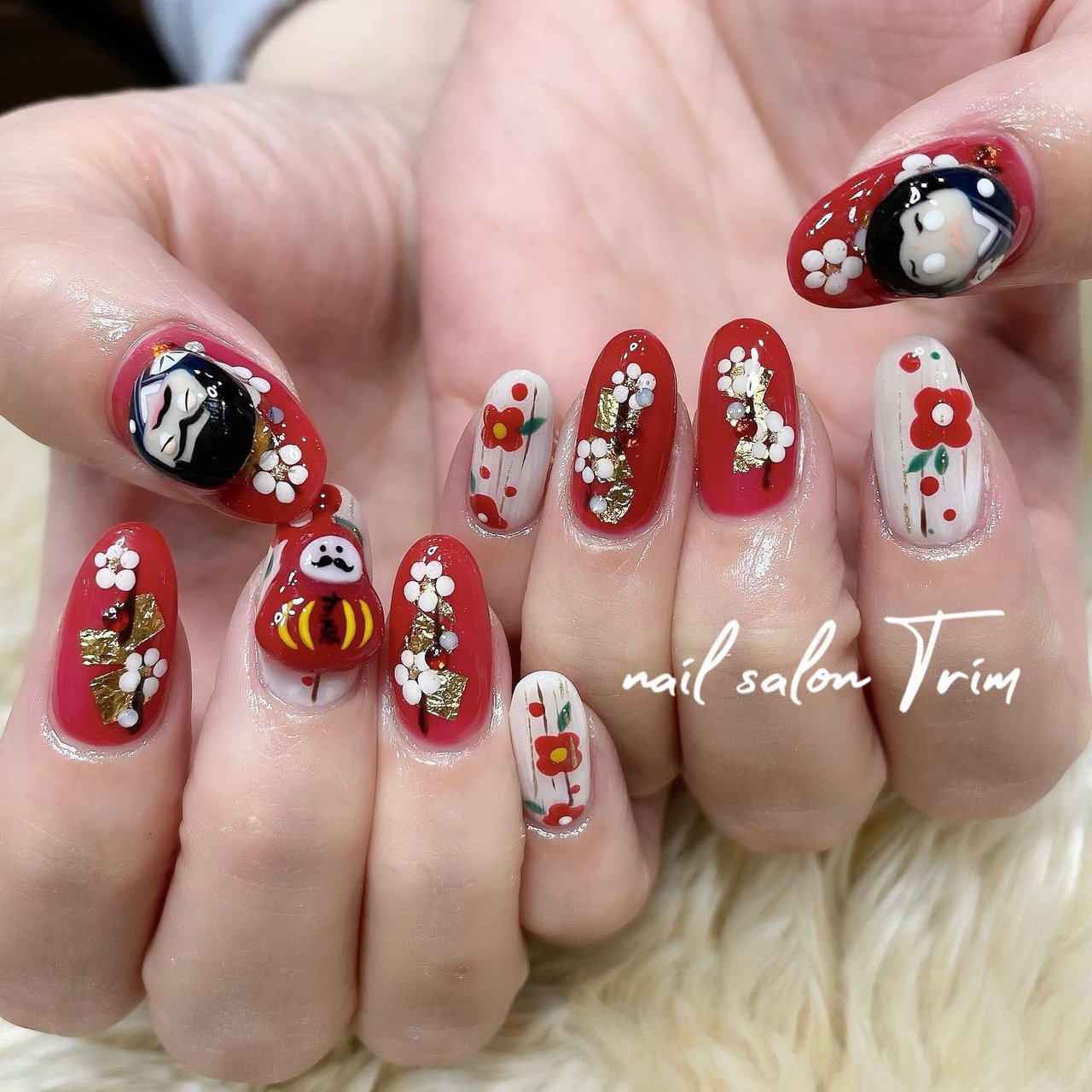 オールシーズン お正月 女子会 ハンド ワンカラー Hito3nのネイルデザイン No ネイルブック