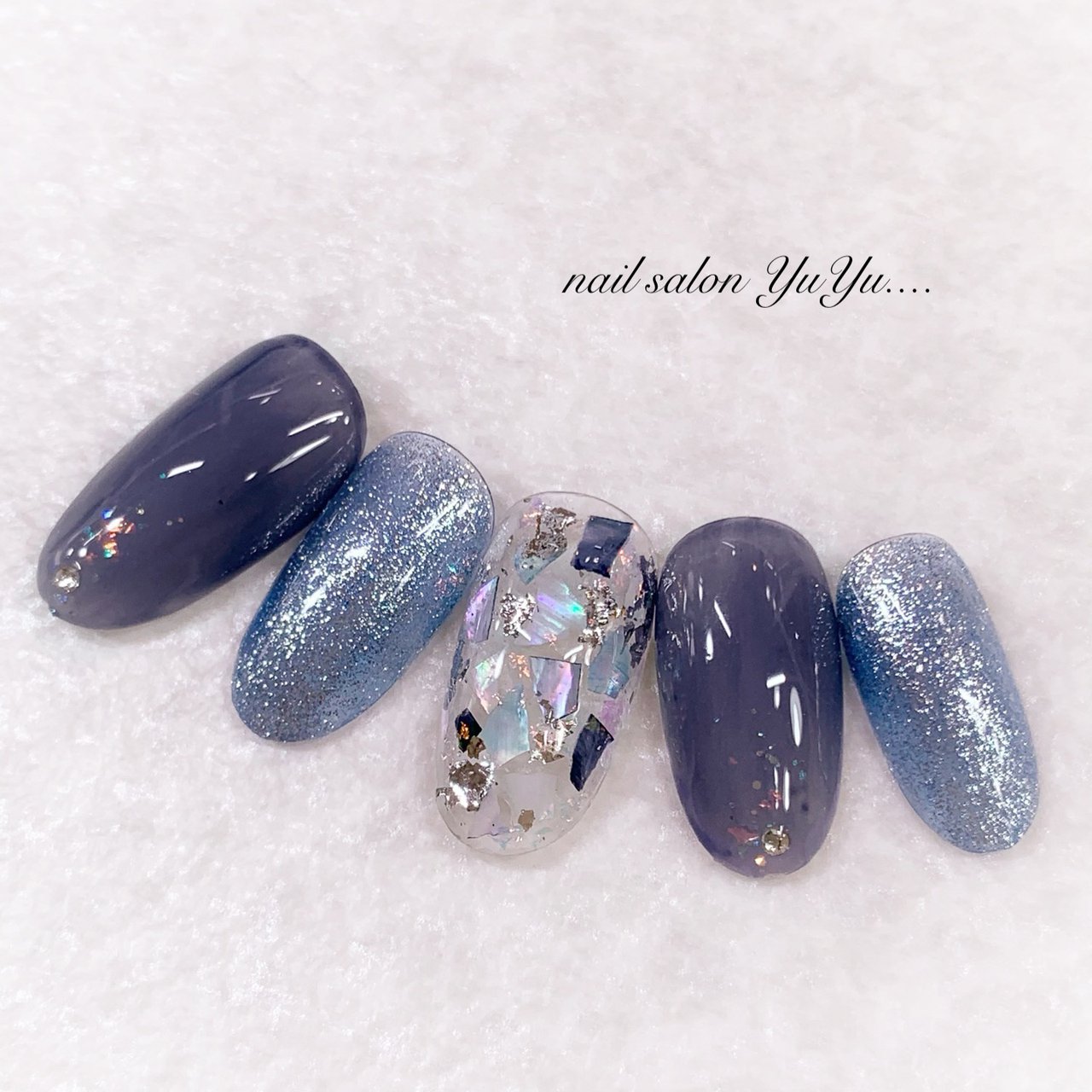 春 夏 梅雨 ハンド ラメ Nail Salon Yuyuのネイルデザイン No ネイルブック