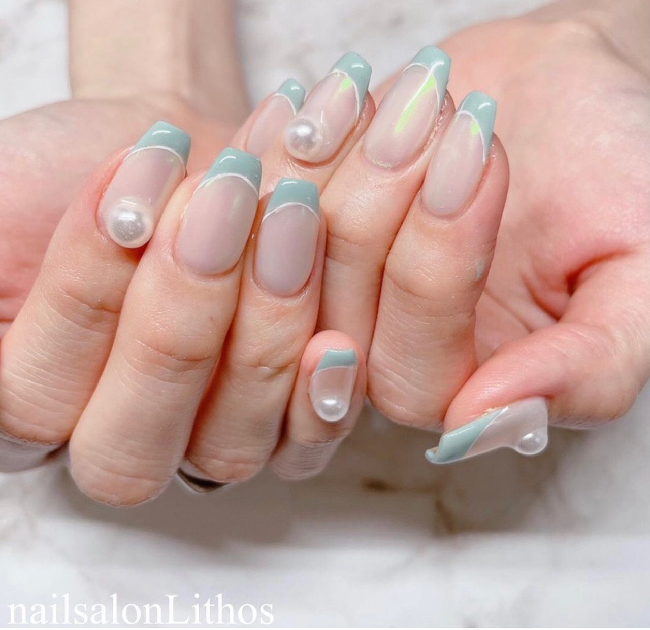 春 夏 海 女子会 ハンド Nailsalon Lithosのネイルデザイン No ネイルブック