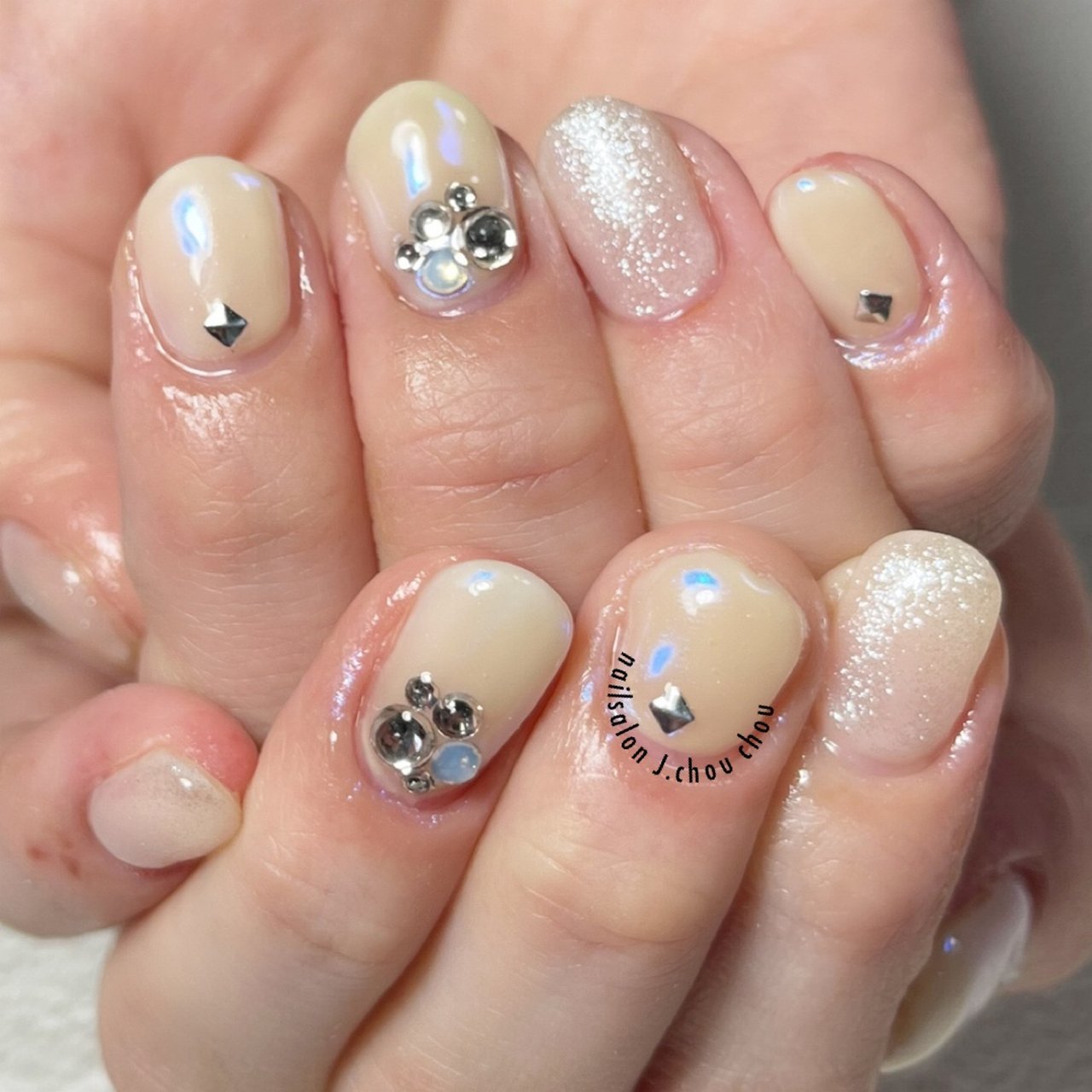 オールシーズン ブライダル パーティー デート ハンド J Chou Chou Nailのネイルデザイン No ネイルブック