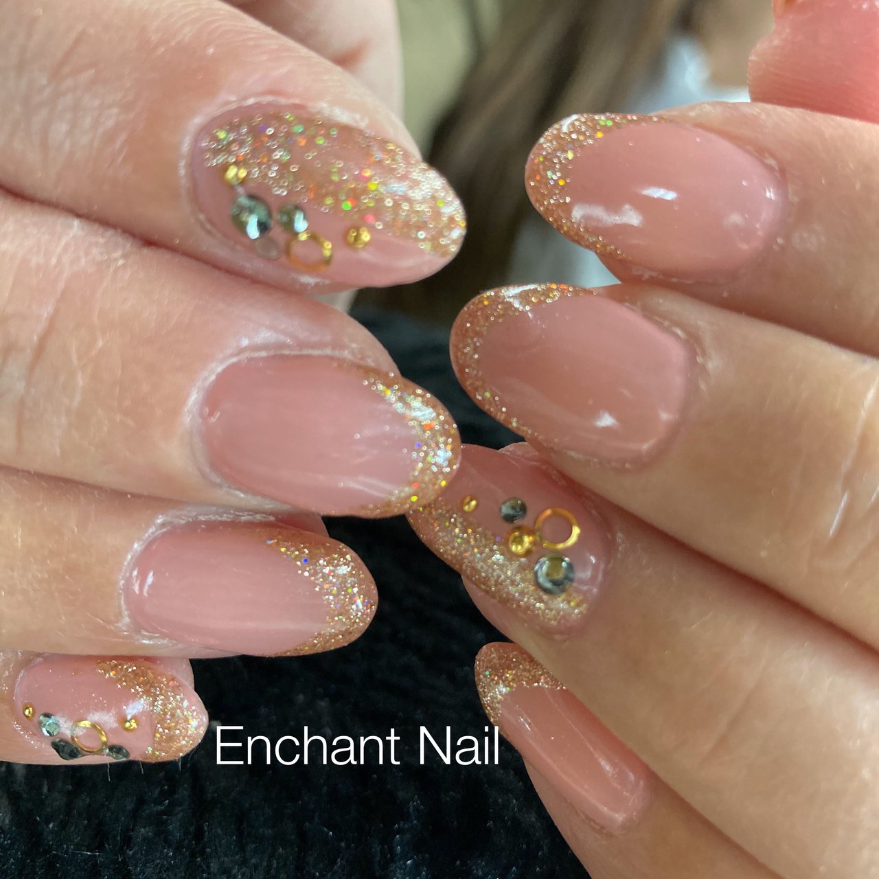 オールシーズン オフィス デート 女子会 ハンド Enchant11のネイルデザイン No ネイルブック