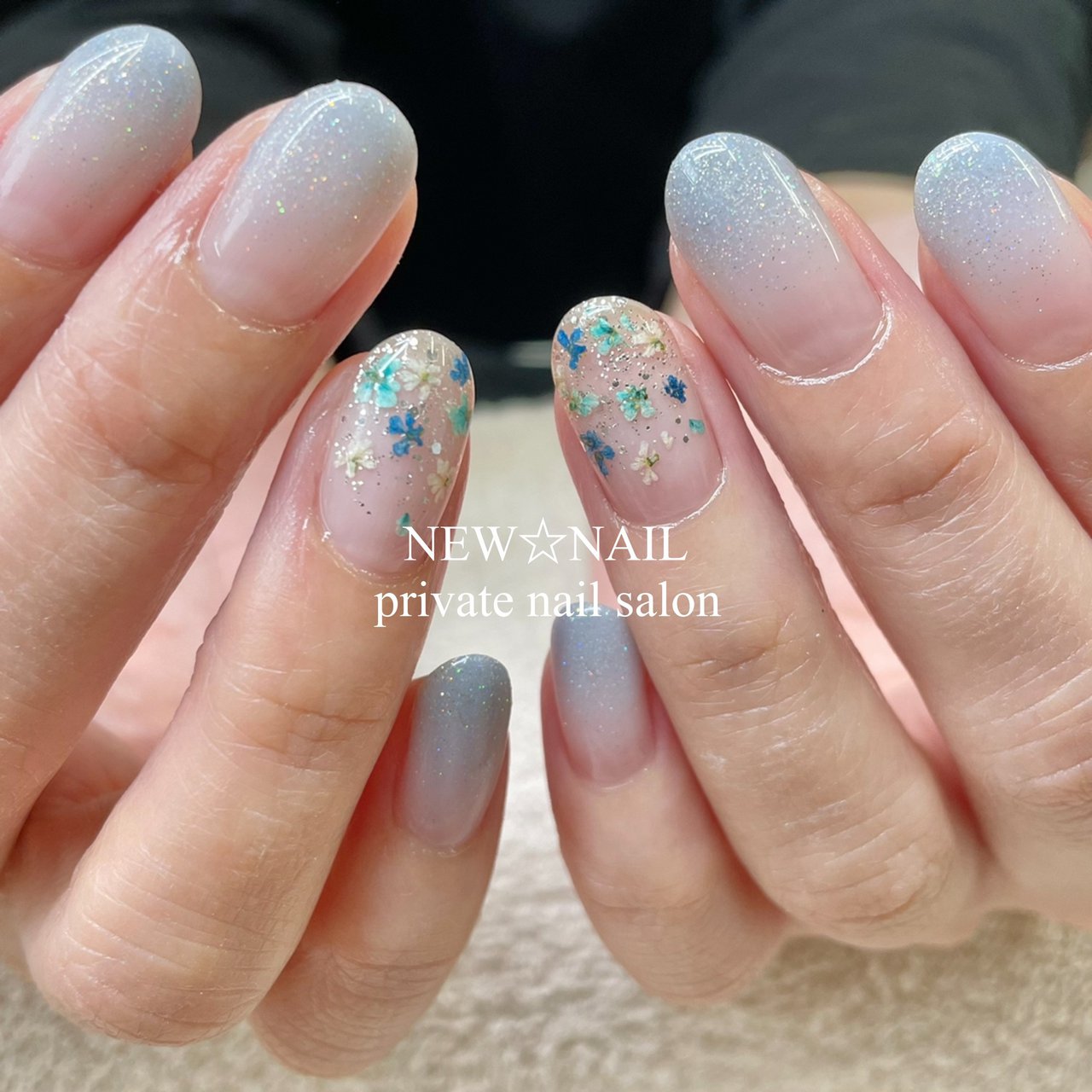 水色 シルバー New Nailのネイルデザイン No ネイルブック