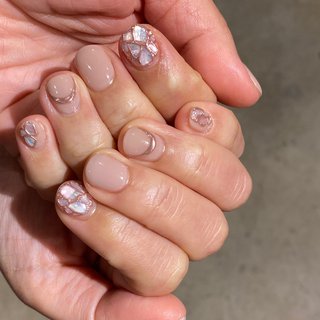 22年 新着順 メタリック ワントーンのネイルデザイン ネイルブック