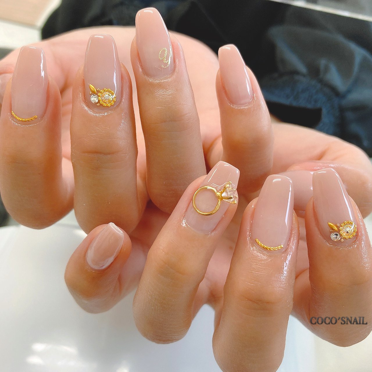 オールシーズン ハンド シンプル グラデーション ミディアム Coco S Nailのネイルデザイン No ネイルブック