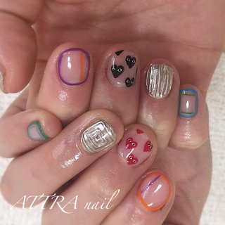 人気順 ジェルネイル カラフルネイル のネイルデザイン ネイルブック