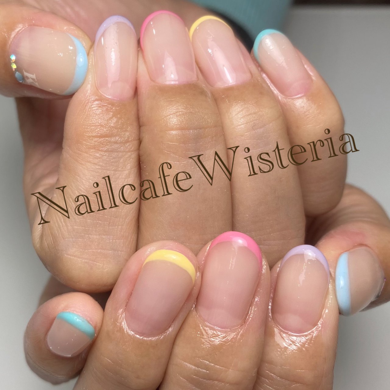 パステル カラフル Nailcafewisteriaのネイルデザイン No ネイルブック