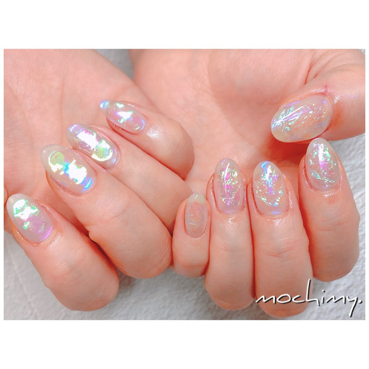 春 夏 海 ハンド ホログラム Mochimy のネイルデザイン No ネイルブック