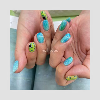 魚ネイルのネイルデザイン｜ネイルブック