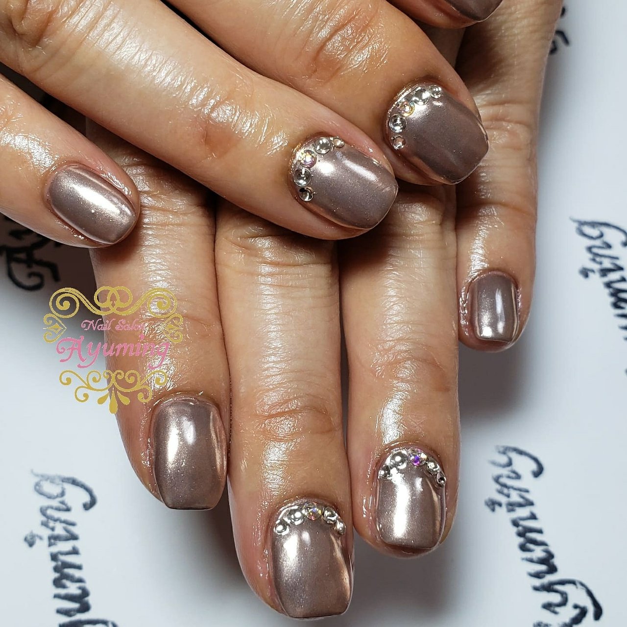 春 夏 オフィス ワンカラー ミラー Ayumingnailのネイルデザイン No ネイルブック