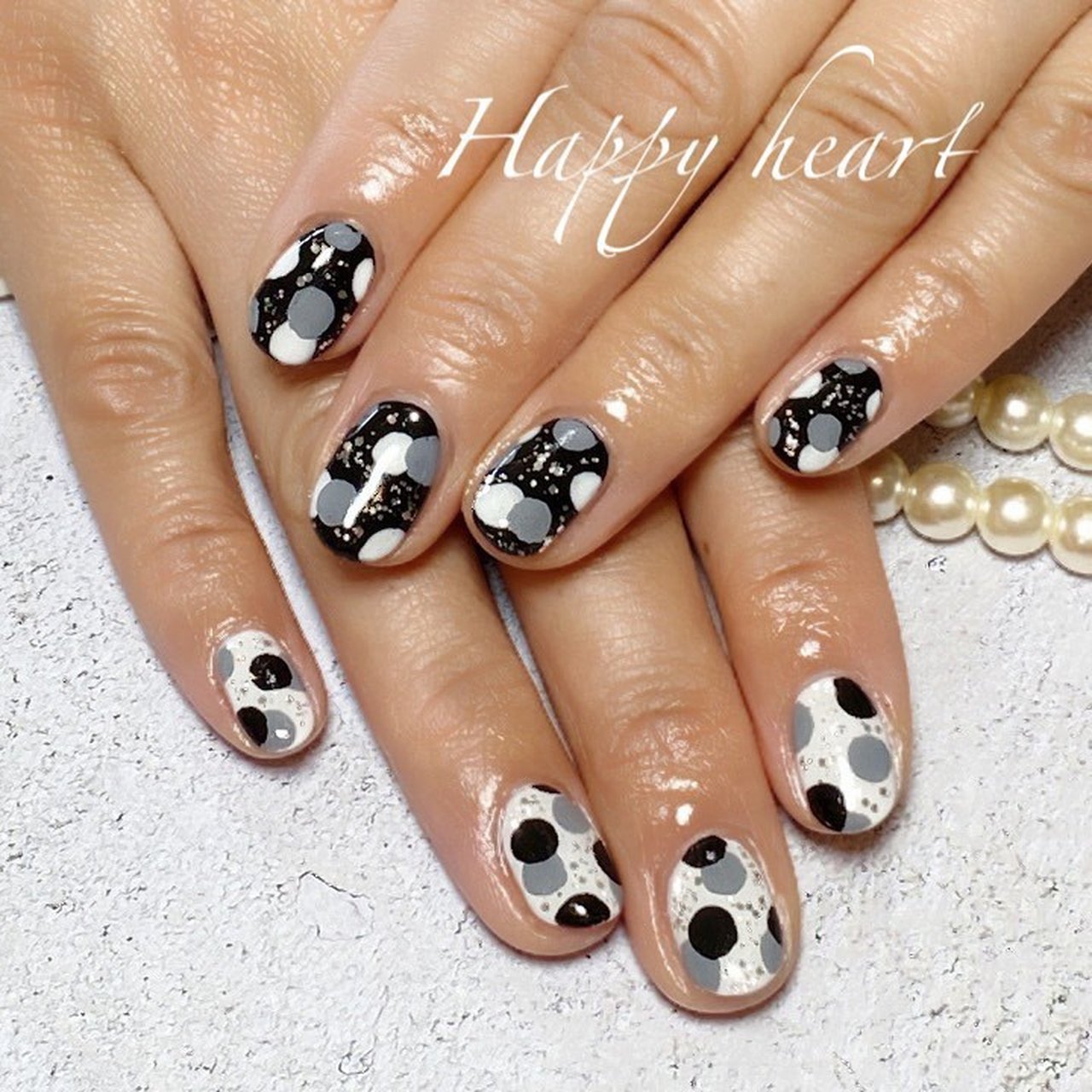 モノトーンハート ネイルチップ ネイルチップ モノトーン ハート - メルカリ