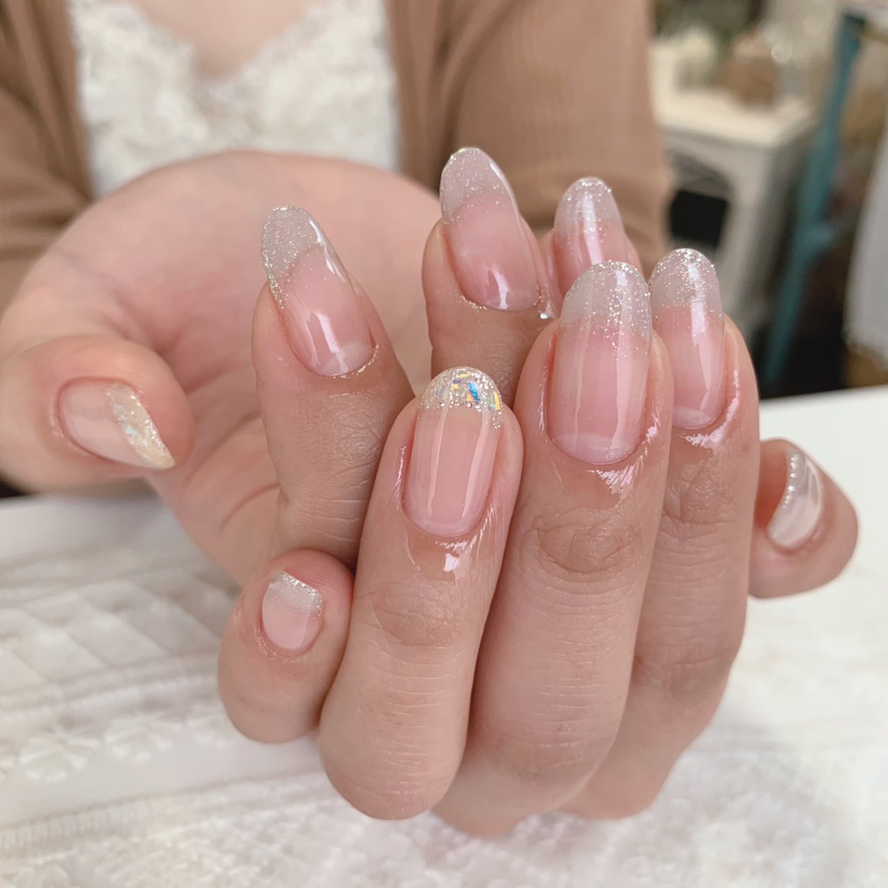 オールシーズン オフィス ブライダル 女子会 シンプル Hiromiのネイルデザイン No ネイルブック