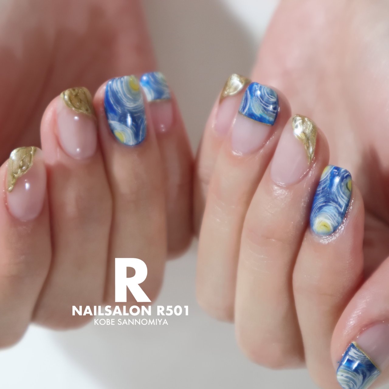 夏 オールシーズン ハンド フレンチ ミディアム Reikoのネイルデザイン No ネイルブック