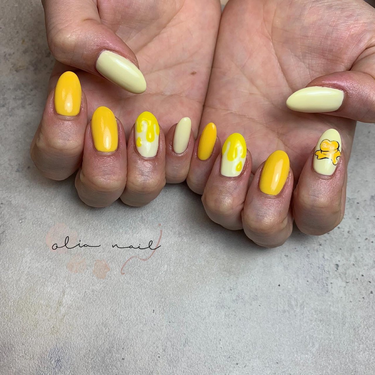 オールシーズン ライブ ハンド シンプル ワンカラー Olia Nailのネイルデザイン No ネイルブック