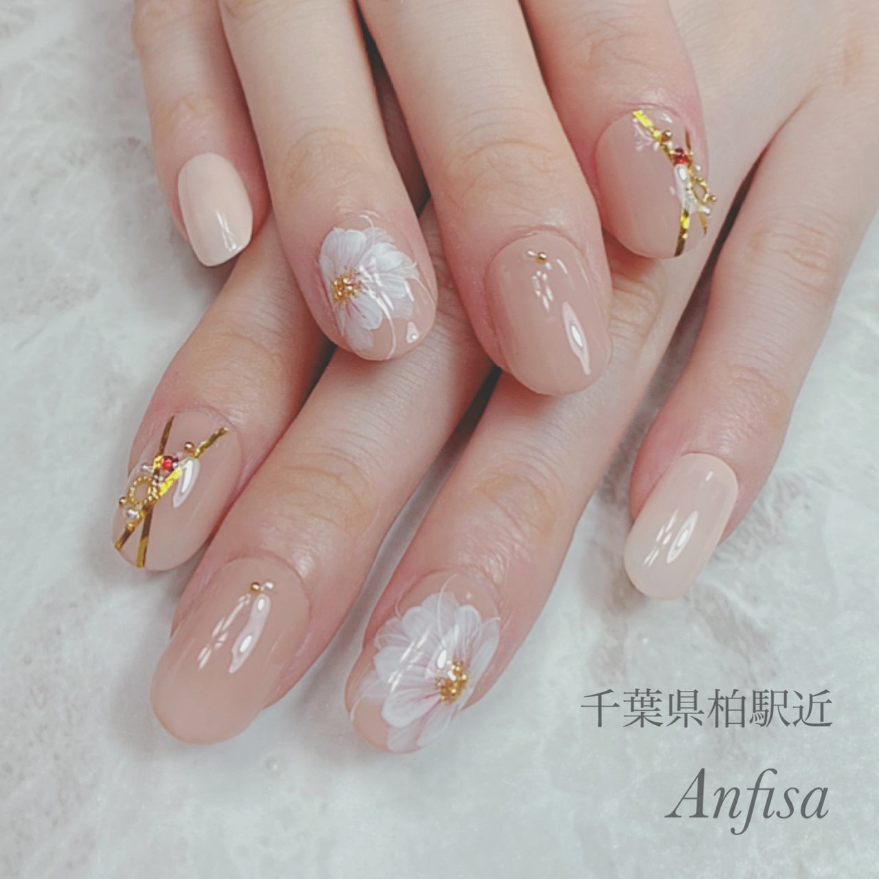 春 夏 ブライダル パーティー ハンド アンフィーサのネイルデザイン No ネイルブック