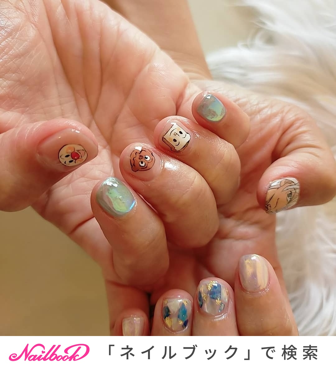 アンパンマンネイルのネイルデザイン ネイルブック