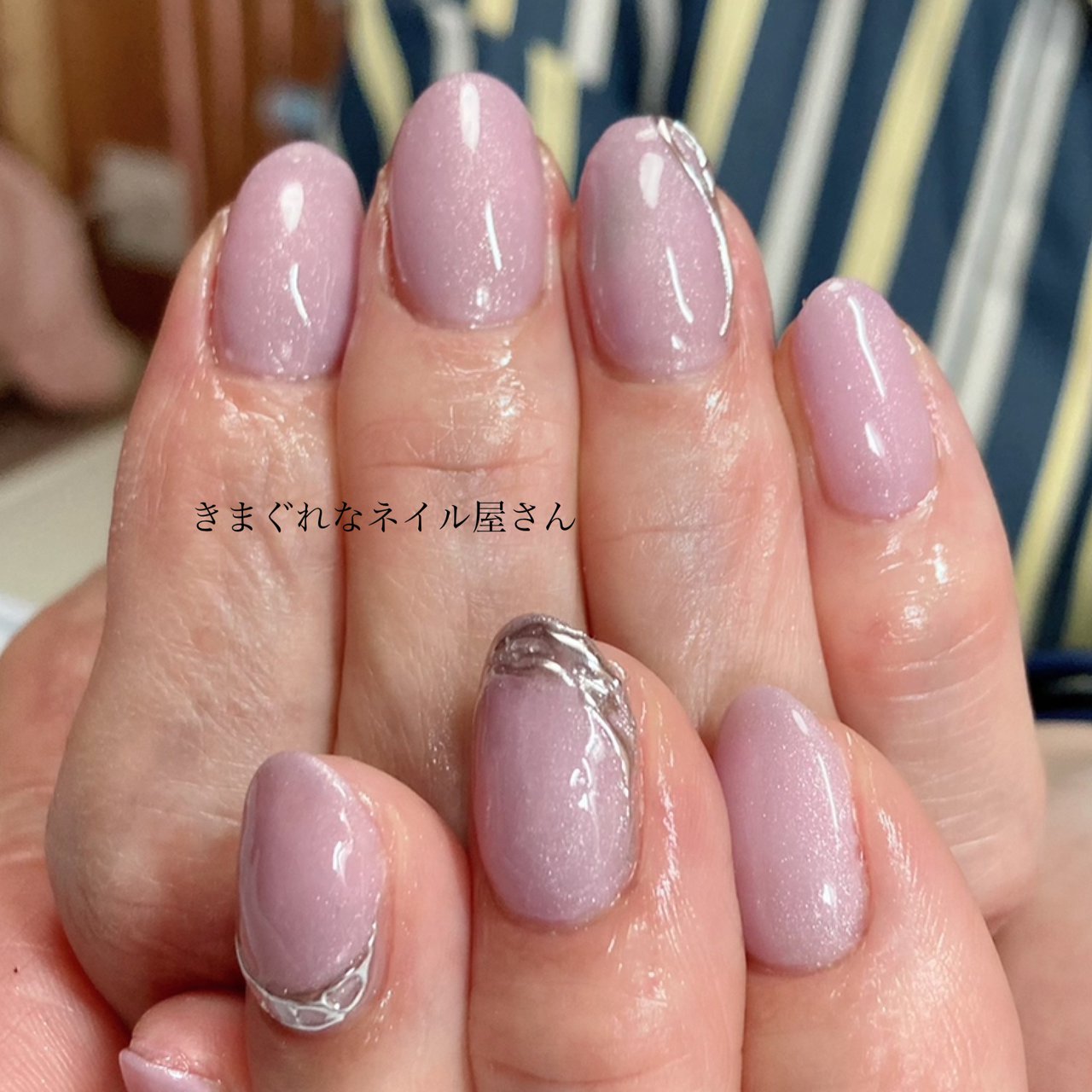 春 夏 ハンド ピンク シルバー Okamoto Naomiのネイルデザイン No ネイルブック