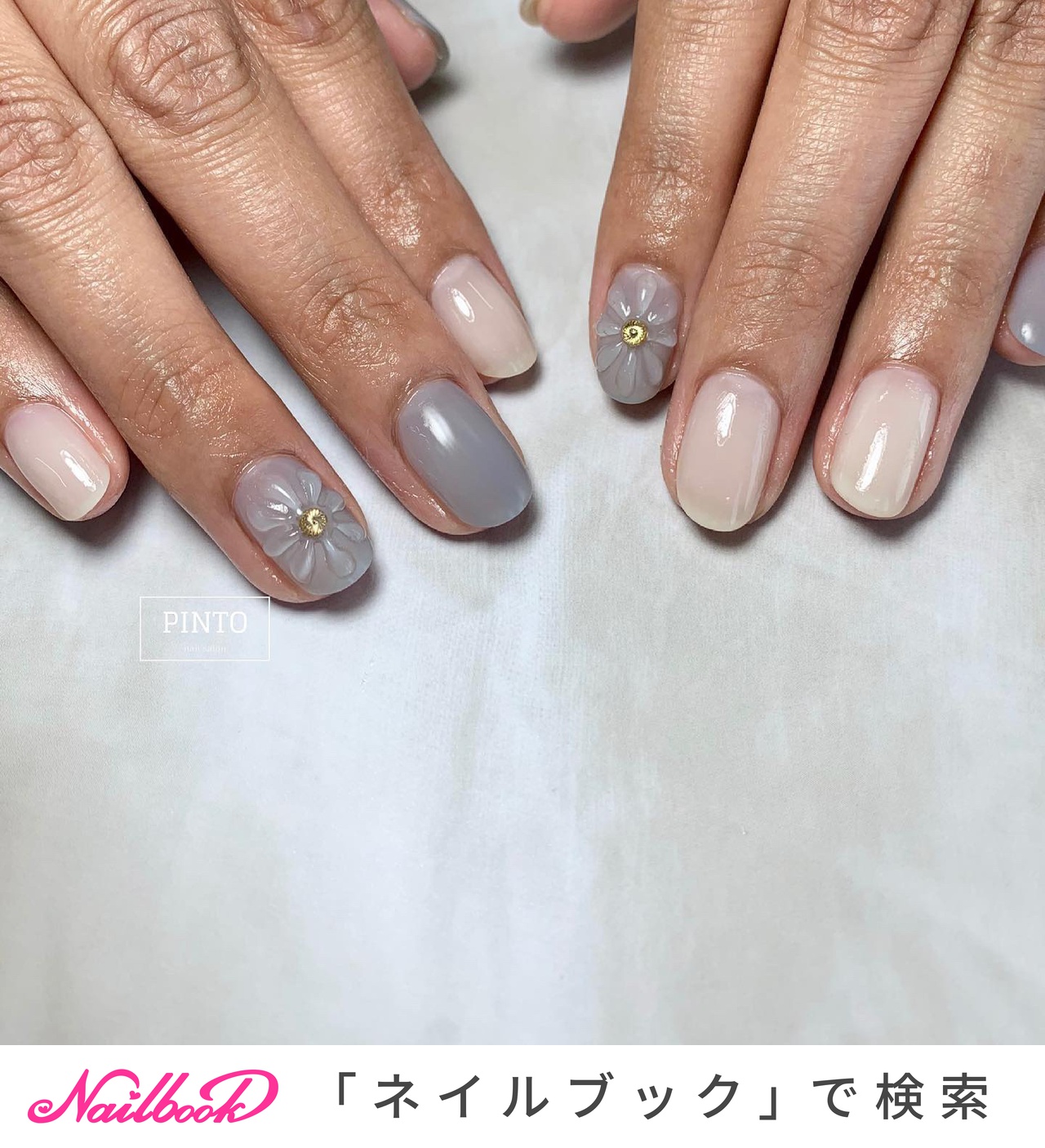 21年 新着順 マット 乳白色ネイルのネイルデザイン ネイルブック