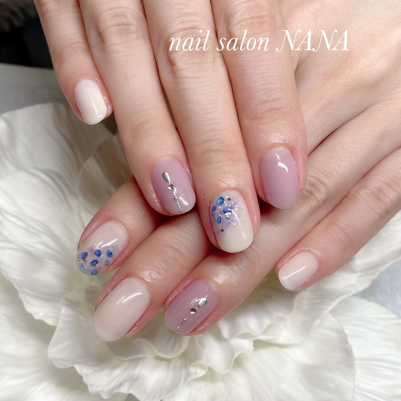 春 夏 梅雨 ハンド シンプル Nail Salon Nanaのネイルデザイン No ネイルブック