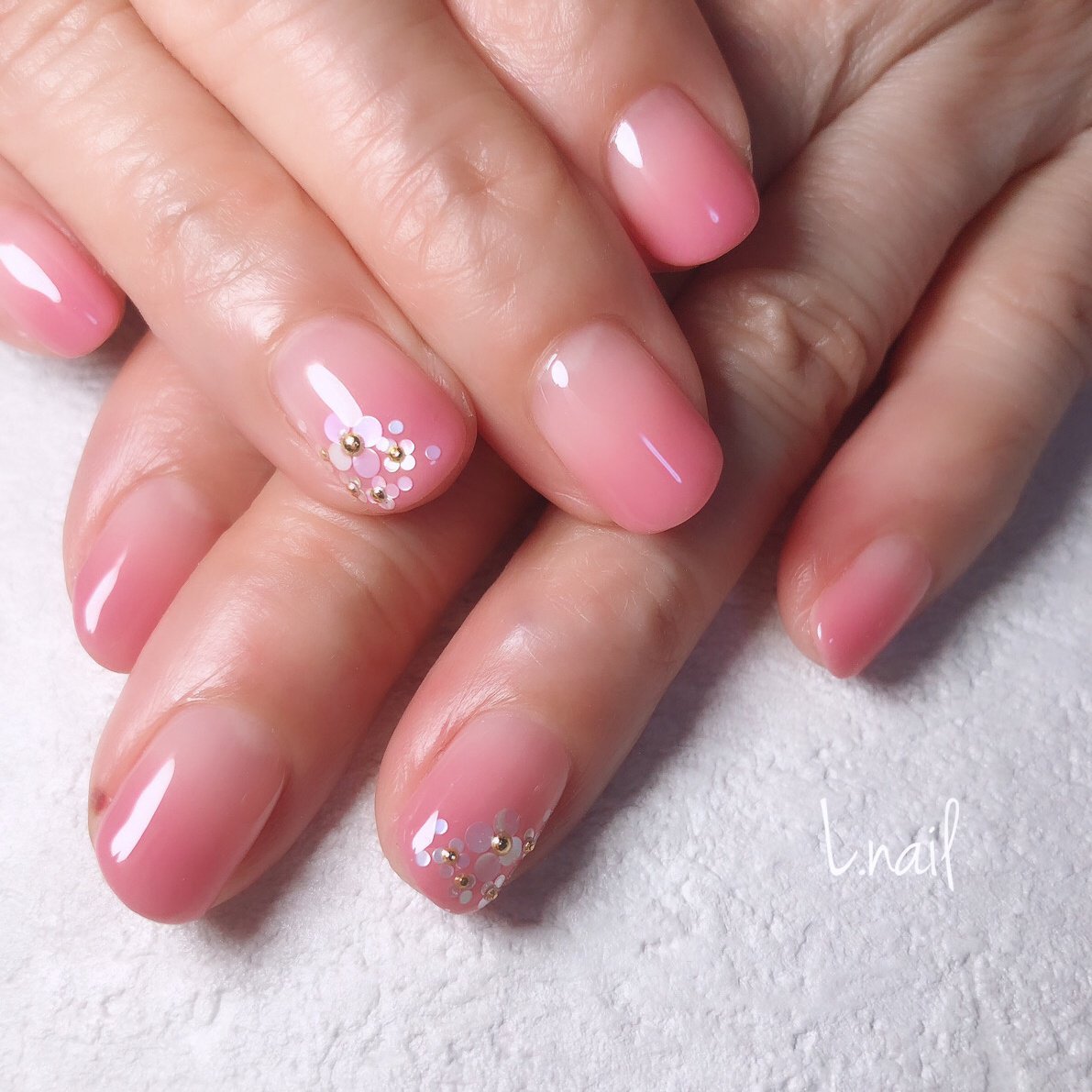 春 夏 オフィス ブライダル ハンド Lnail18のネイルデザイン No ネイルブック