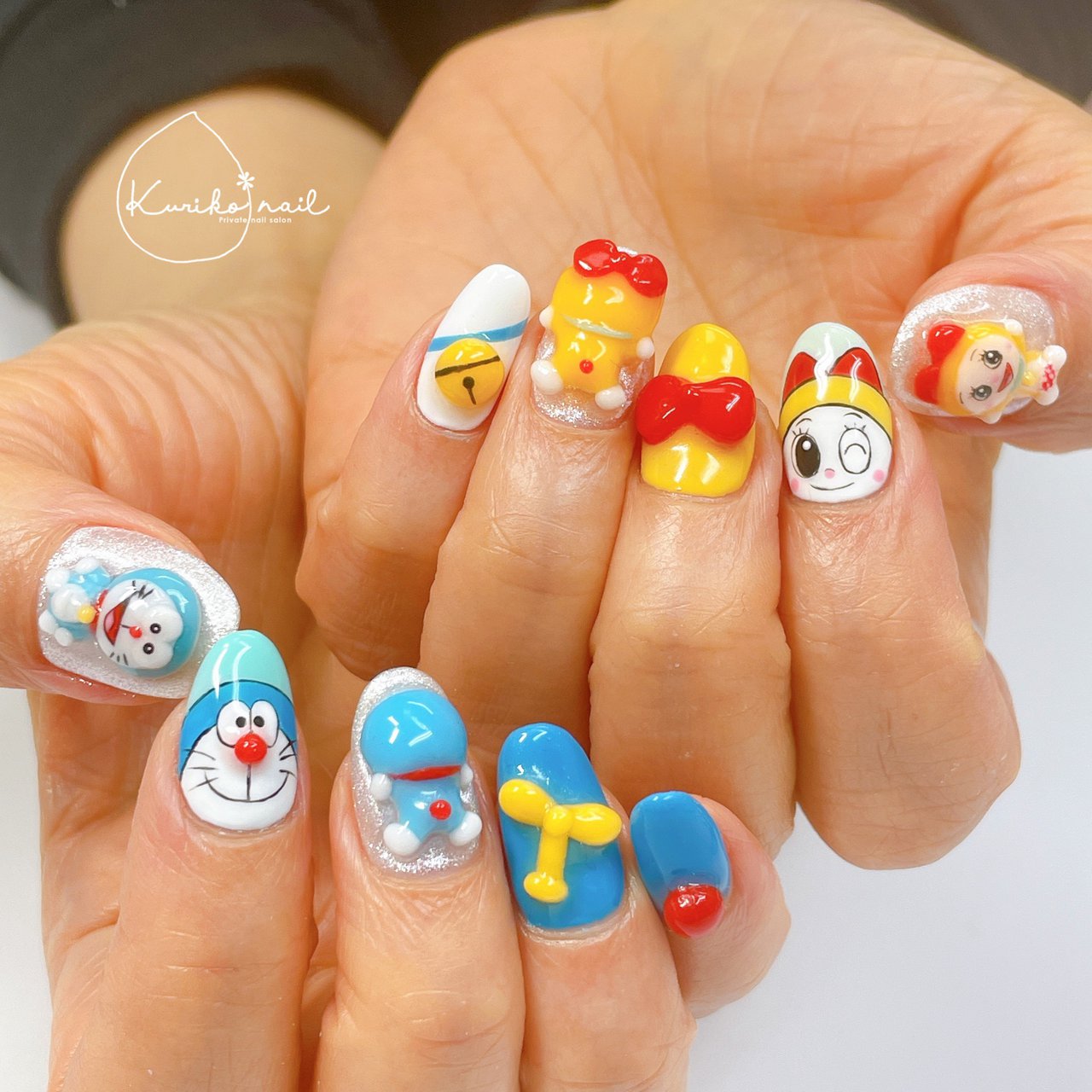 オールシーズン ハンド ワンカラー 痛ネイル キャラクター Kuriko Nailのネイルデザイン No ネイルブック