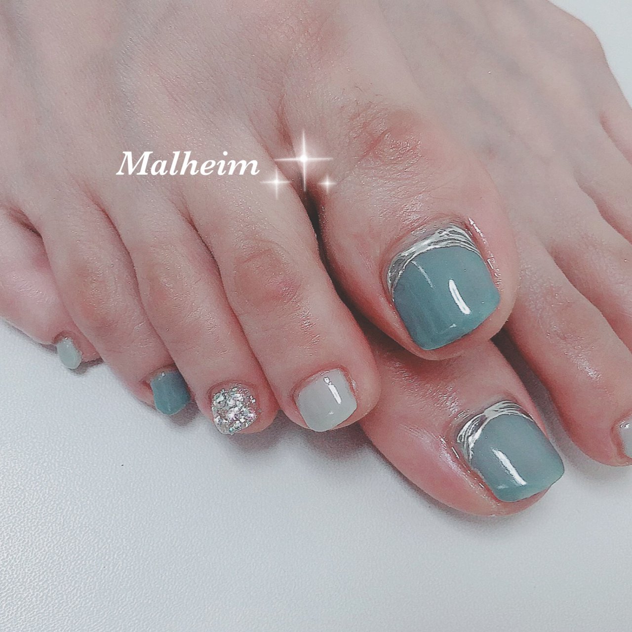 夏 梅雨 スポーツ 女子会 フット Nails Malheim メルヘイム のネイルデザイン No ネイルブック