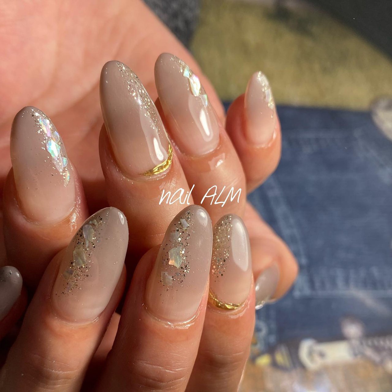 ハンド シンプル グラデーション シェル ニュアンス Nail Alm Asukaのネイルデザイン No ネイルブック