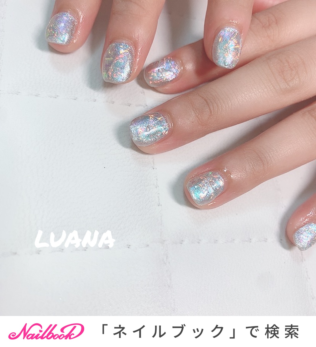 春 夏 ハンド ショート ホワイト Al8mizuhoのネイルデザイン No ネイルブック