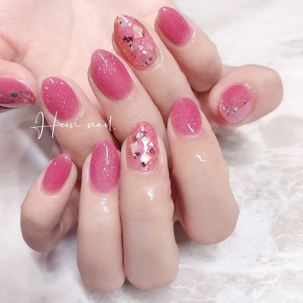 ピンク ゴールド Hein Nail のネイルデザイン No ネイルブック