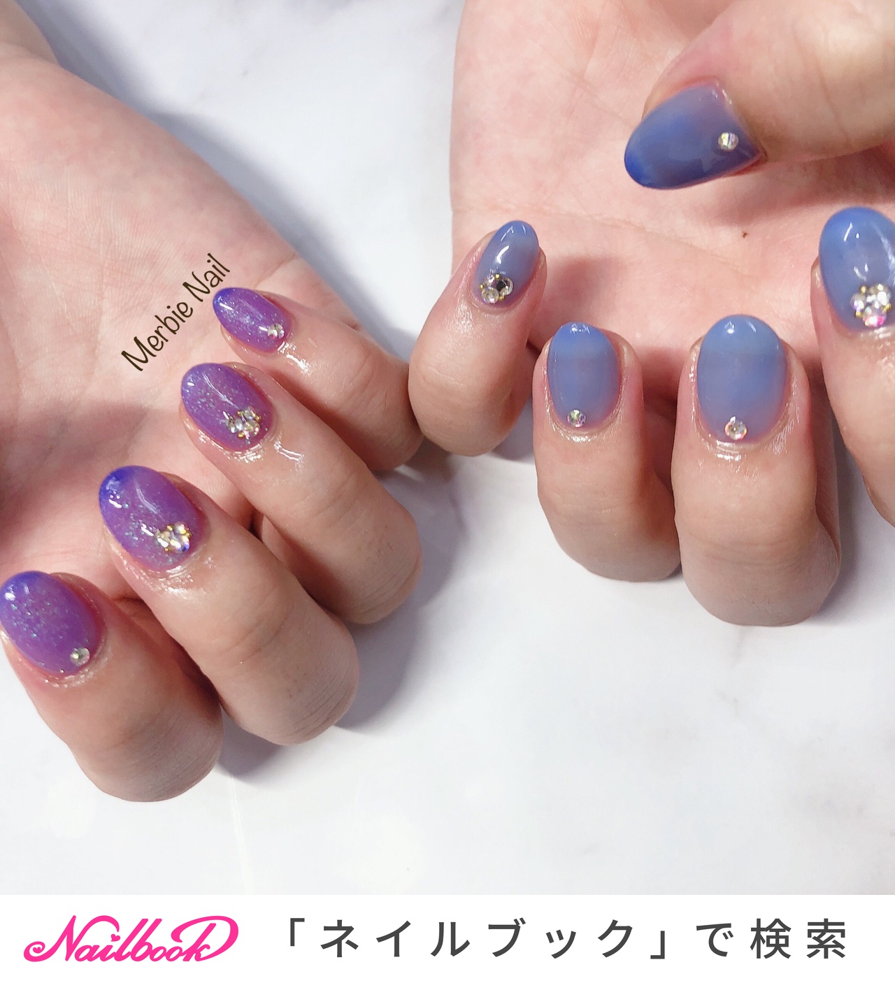 おすすめ順 パープル 紫 紫ラメネイルのネイルデザイン ネイルブック