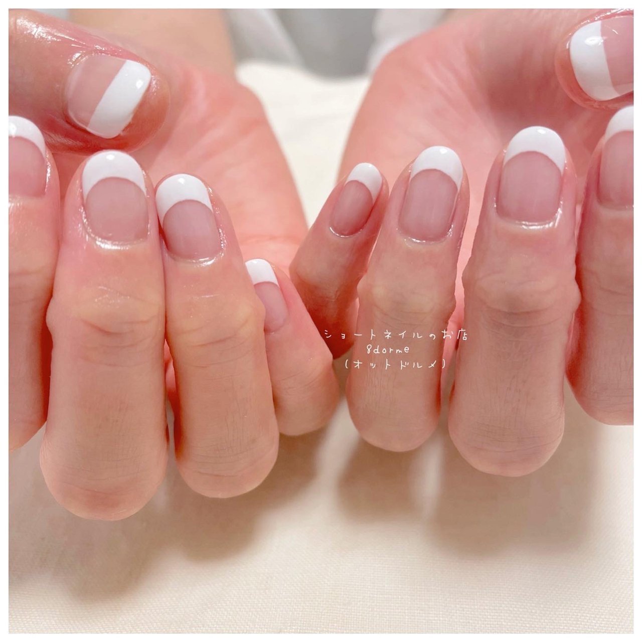 オールシーズン オフィス ブライダル デート ハンド 大岡山ネイルサロン ショートネイルのお店 8dorme オットドルメ のネイル デザイン No ネイルブック