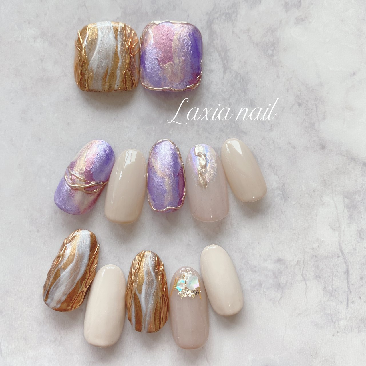 梅雨 ハンド ネイルチップ Laxia Nail ラクシアネイルのネイルデザイン No ネイルブック