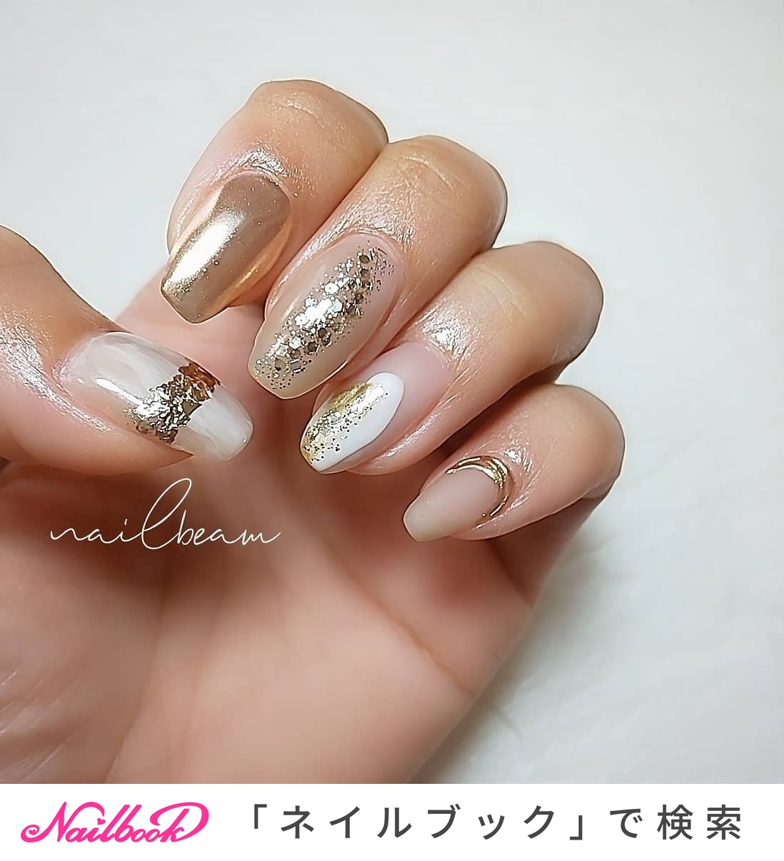 春 冬 セルフネイルのネイルデザイン ネイルブック