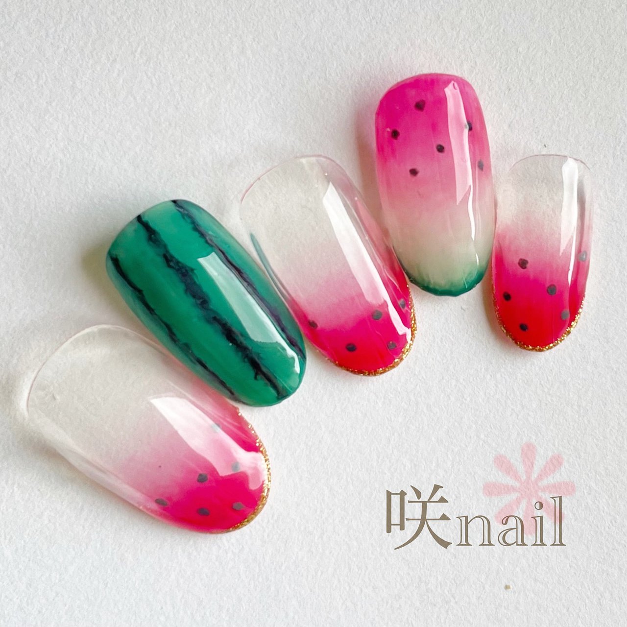 夏 海 リゾート 浴衣 ハンド 咲nail サキネイル のネイルデザイン No ネイルブック