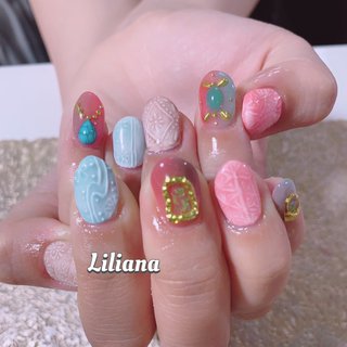 氷ネイルやり方のネイルデザイン ネイルブック