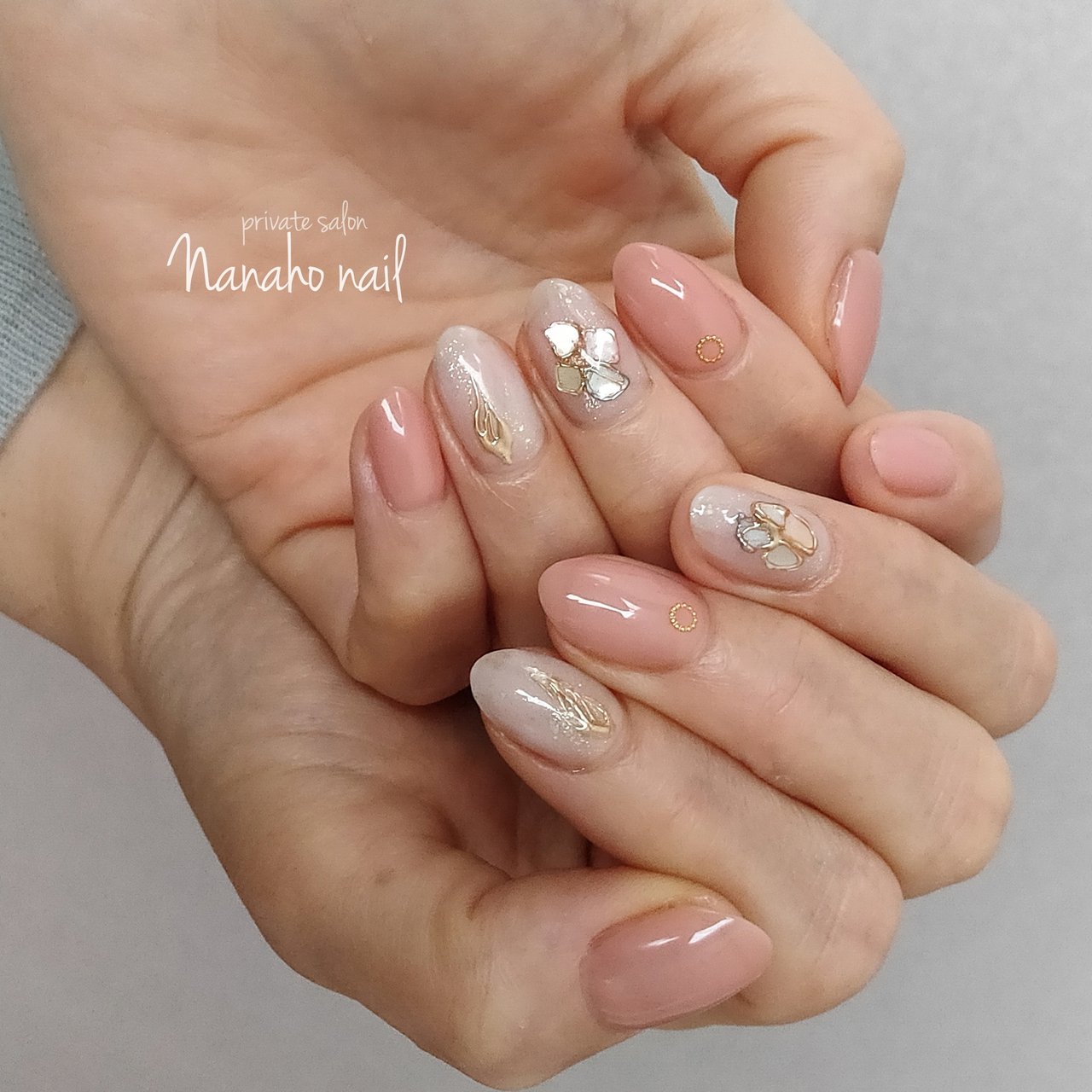 春 夏 オフィス ハンド シンプル Nanaho Nail 大阪府八尾市 のネイルデザイン No ネイルブック