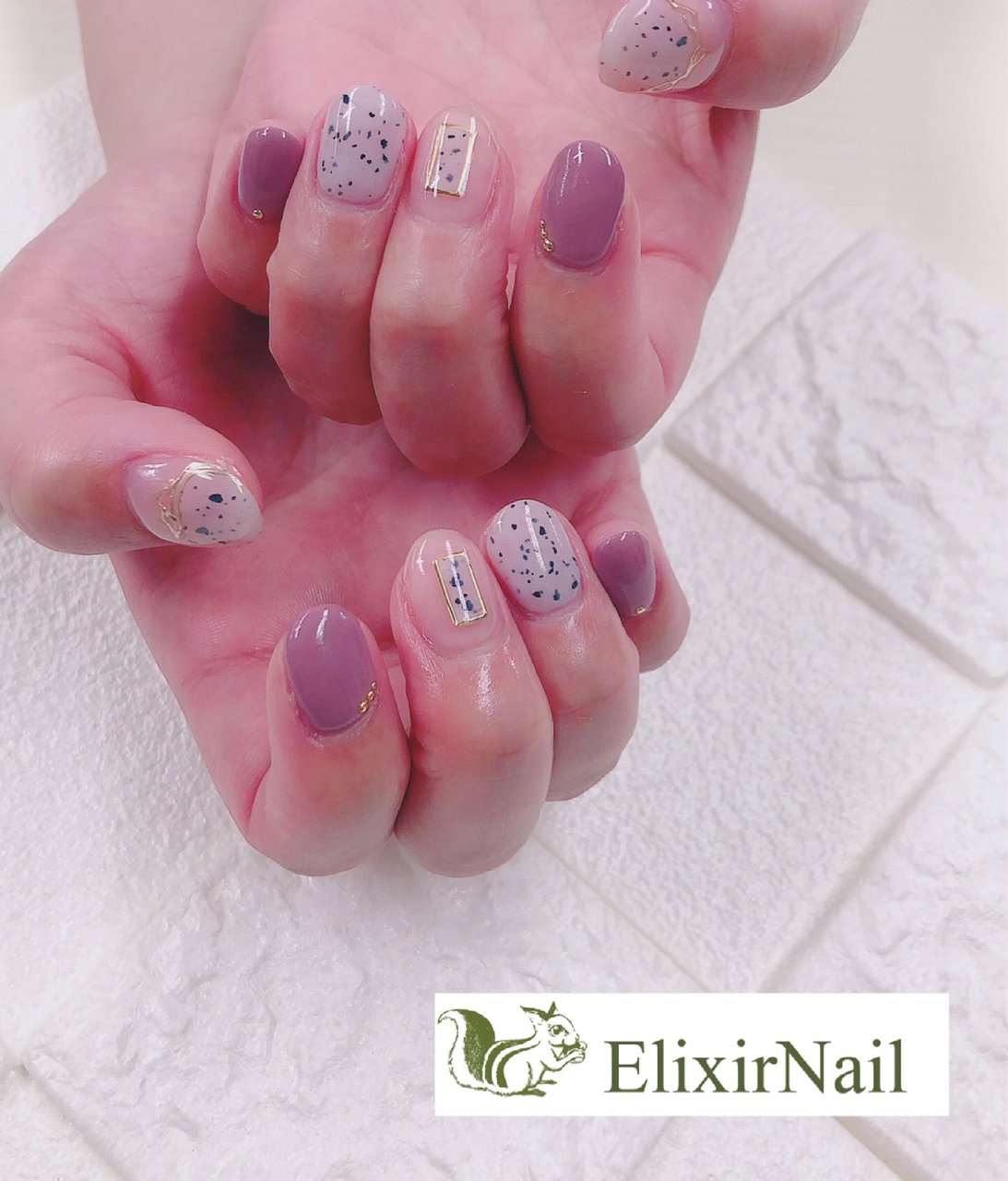 オールシーズン ハンド アニマル柄 ミラー ミディアム エリクサーネイルのネイルデザイン No ネイルブック